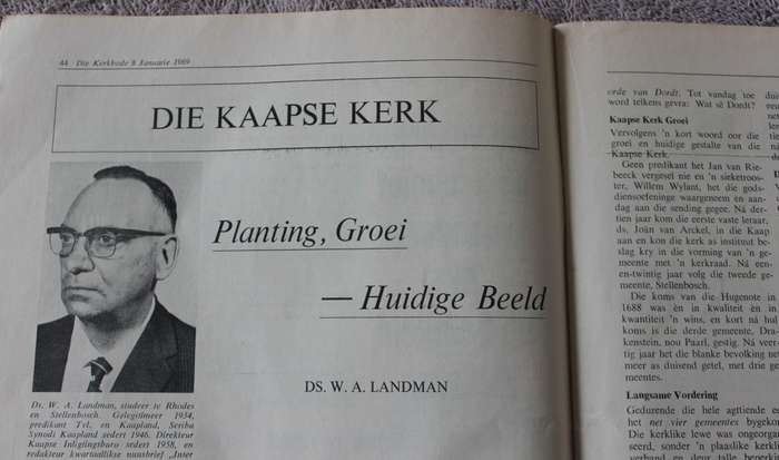 DIE KERKBODE 120 JAAR. Gedenk-uitgawe 1969.   (P)