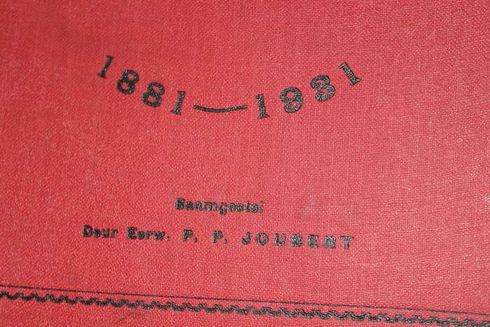 NA VYFTIG JAAR 1881-1931. Eerwaarde P.P. Joubert. (Jubileum-gedenkboek Ned. Geref. Sendingkerk)  (P)