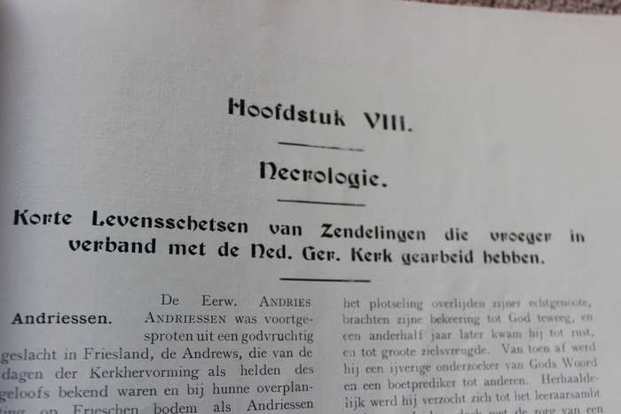 HISTORISCH ALBUM van de Nederduitsche Gereformeerde Kerk in Zuid Afrika 1910. Eerw. A. Dreyer.  (P)