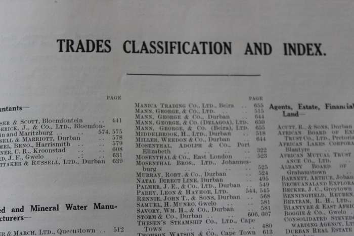 SOUTH AFRICAN WHO'S WHO.  Social and Business 1927-28.   (P)