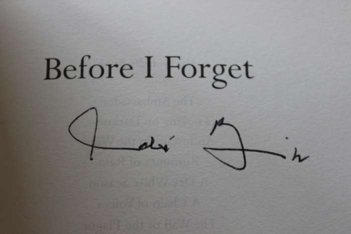 BEFORE I FORGET. André Brink. SIGNED.