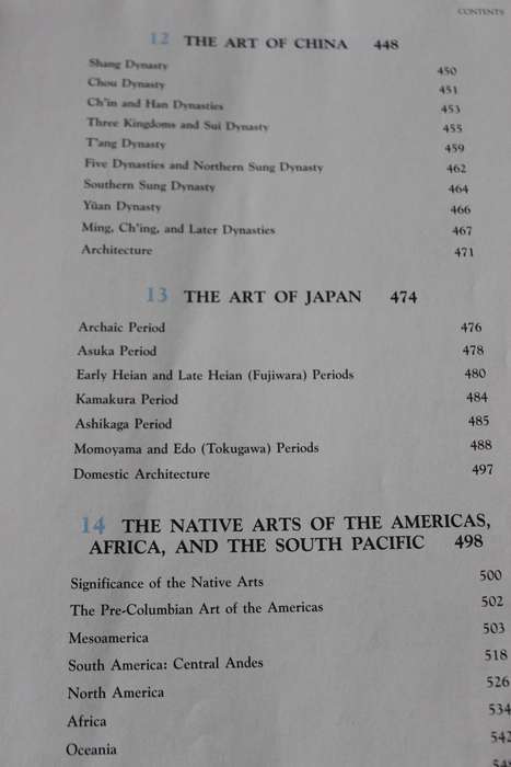 ART THROUGH THE AGES. Ninth Edition. Horst de la Croix, Tansey and Kirkpatrick.