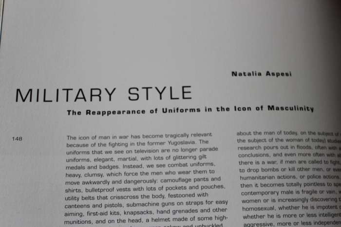 MATERIAL MAN. Edited by Giannino Malossi. (Masculine Images in Fashion)