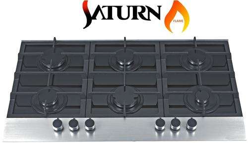 ***R4599*** Built in Gas HOB *** 6 Burners *** Made By Tempered Glass *** Limited Stock