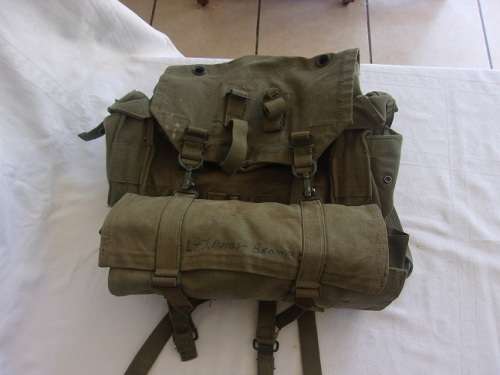 Vintage SADF Grootsak, Patrol bag and Poncho/shelter and cover for 1 bid