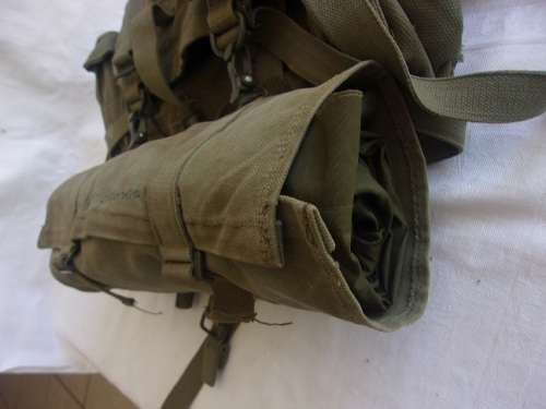 Vintage SADF Grootsak, Patrol bag and Poncho/shelter and cover for 1 bid