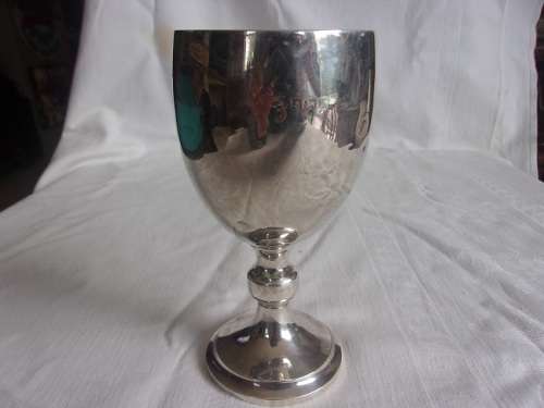 Vintage Sterling silver Kings African Rifles chalice - 145.2g
