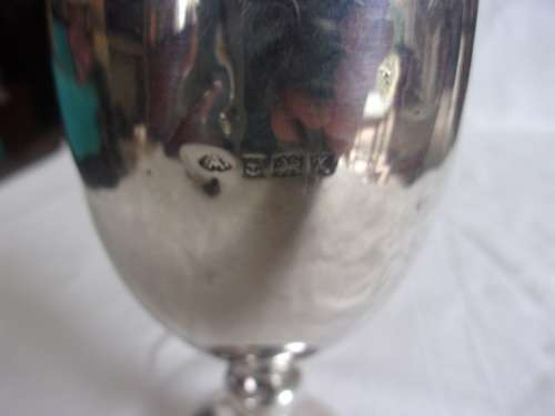 Vintage Sterling silver Kings African Rifles chalice - 145.2g