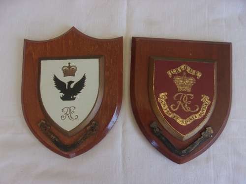 2 Vintage Royal Engineers mess plaques for 1 bid
