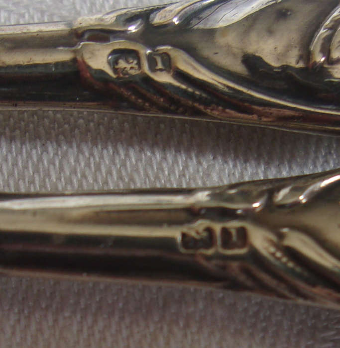 Antique cased 5 piece Sterling silver manicure set