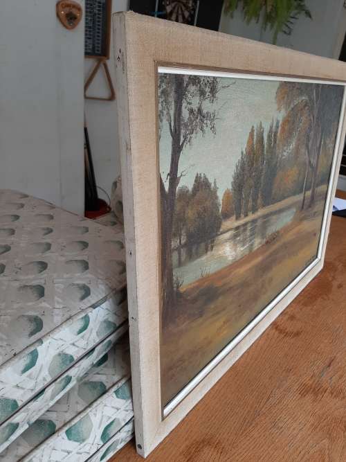 K ROSE .INNES   OIL PAINTING OF SCENE IN MAGALIESBERG  78CM ×56CM with frame