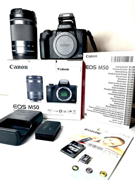 Canon EOS M50 Mirrorless camera with 18-150mm Lens & accessories excellent condition as new