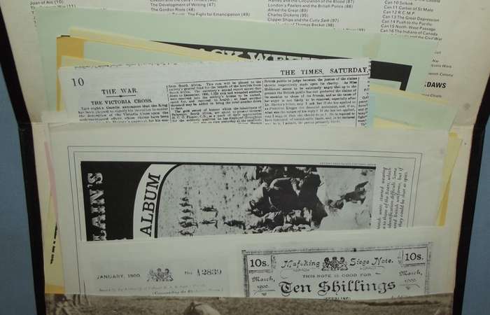 Anglo - Boer War Folder With 19 Assorted Copied Documents of the War