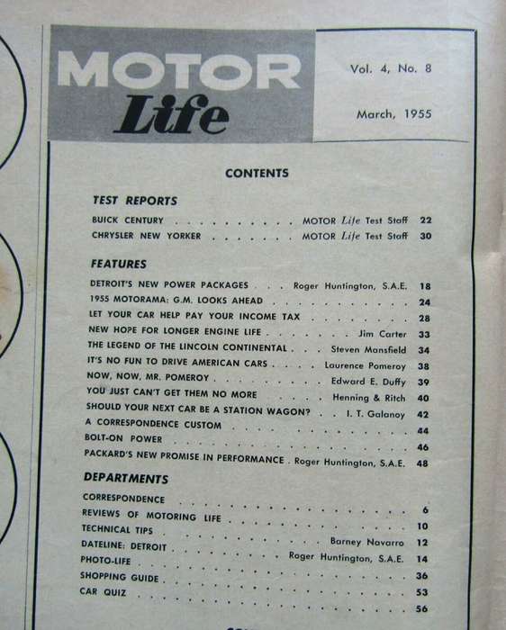 1955 Motor Life - The Magazine of American Motoring