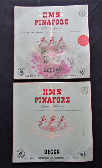 Old HMS Pinafore Vinyl LP Record Set