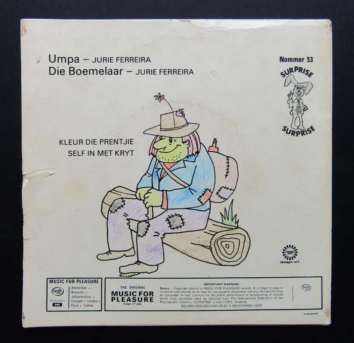 Umpa Dumpa - Die Boemelaar - Vinyl 7 Single (1971)
