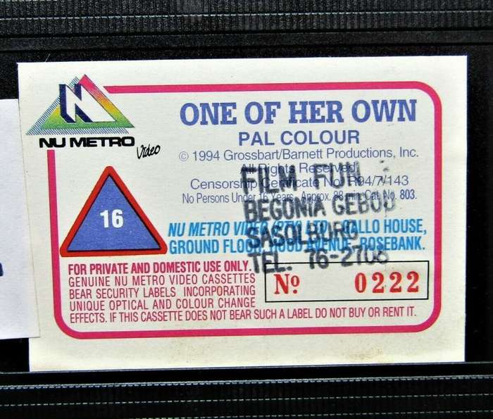 One of Her Own - Lori Loughlin - VHS Tape (1994)