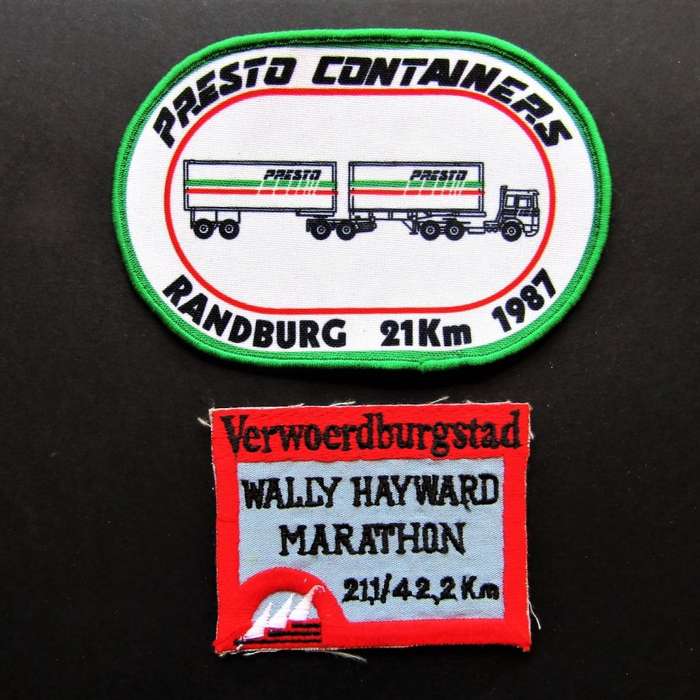 Old 80`s Randburg and Verwoerdburgstad Running Patch Badges