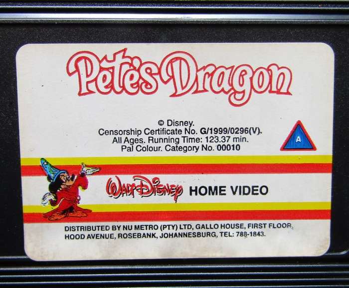 Pete`s Dragon - Walt Disney Classic - VHS Tape (1999)