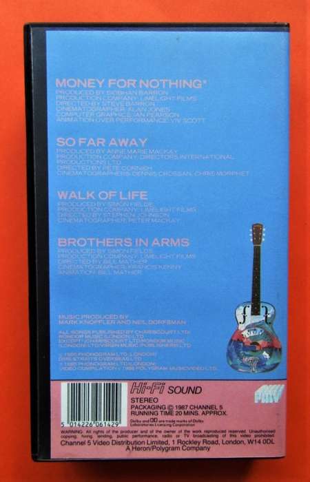 Dire Straits - Brothers in Arms - VHS Video Tape (1987)