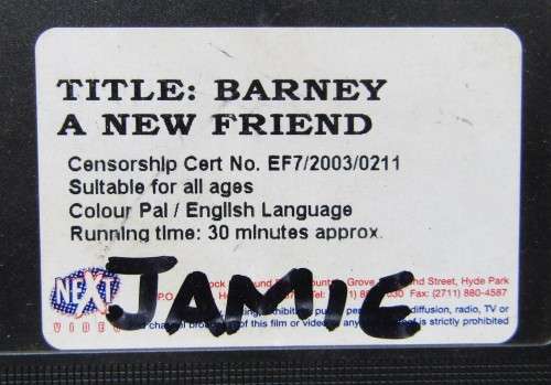 Barney: A New Friend - VHS Video Tape (2003)