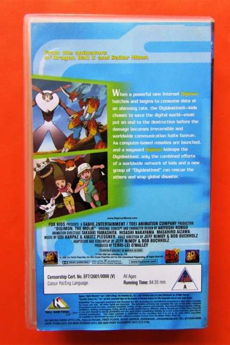 Digimon The Movie - VHS Video Tape (2001)