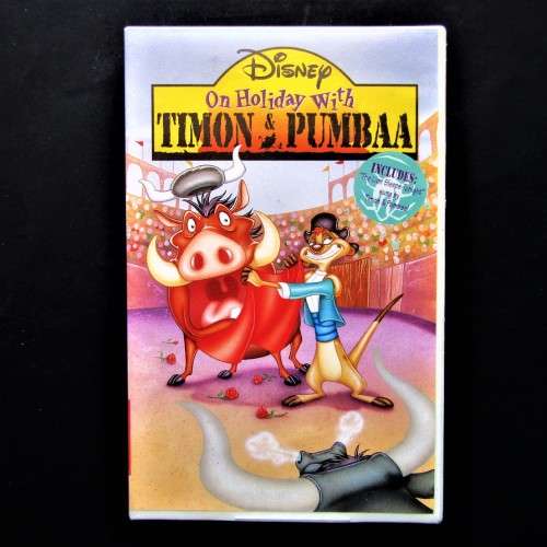 On Holiday with Timon & Pumbaa - Walt Disney VHS Tape (1997)