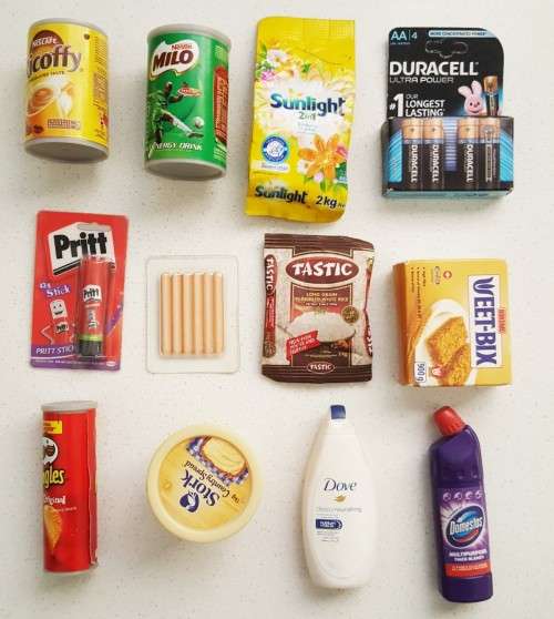 Lot of 12 Checkers Mini Grocery Items