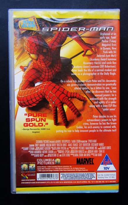 Spider-Man - Tobey Maguire - Movie VHS Tape (2002)