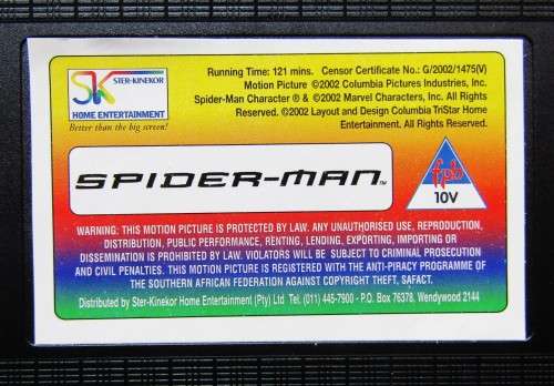 Spider-Man - Tobey Maguire - Movie VHS Tape (2002)