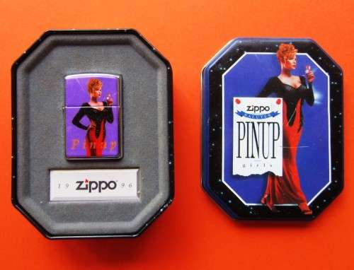 1996 Zippo Pin Up Girl Lighter in Original Case