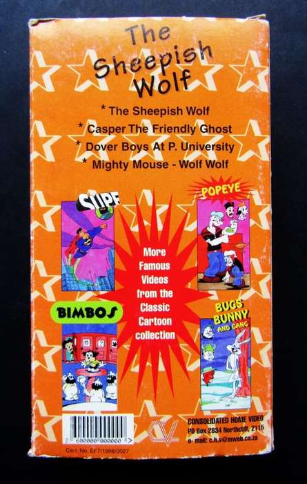 The Sheepish Wolf - Children`s Cartoon VHS Tape (1998)