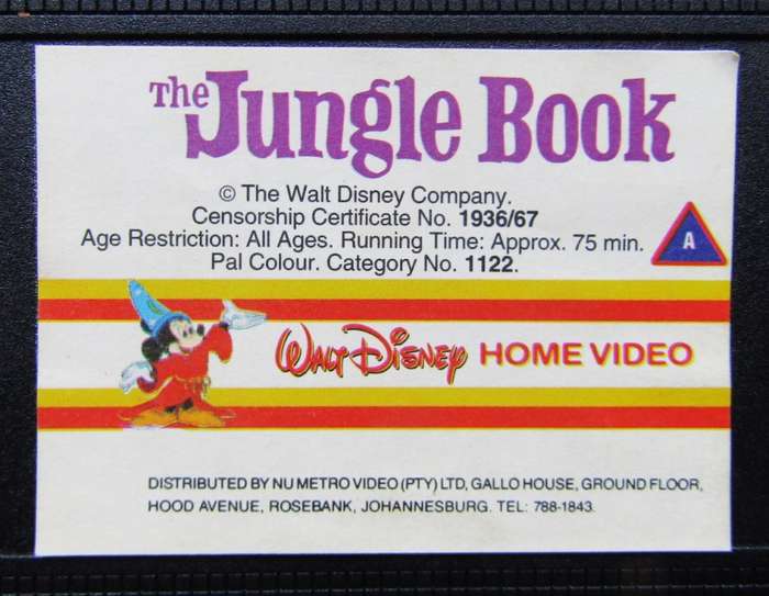 The Jungle Book - Walt Disney Classic VHS Tape