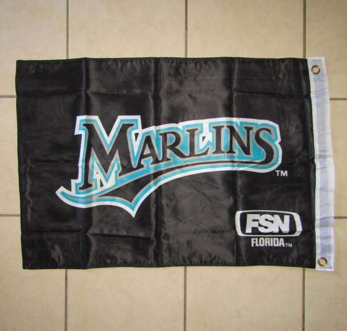 Florida Marlins Double Sided Baseball Flag