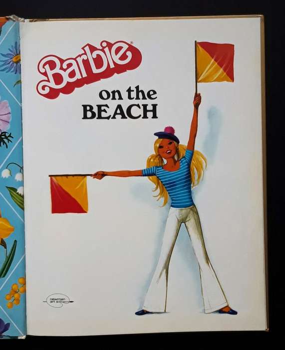1978 Barbie on the Beach - Hardcover Book
