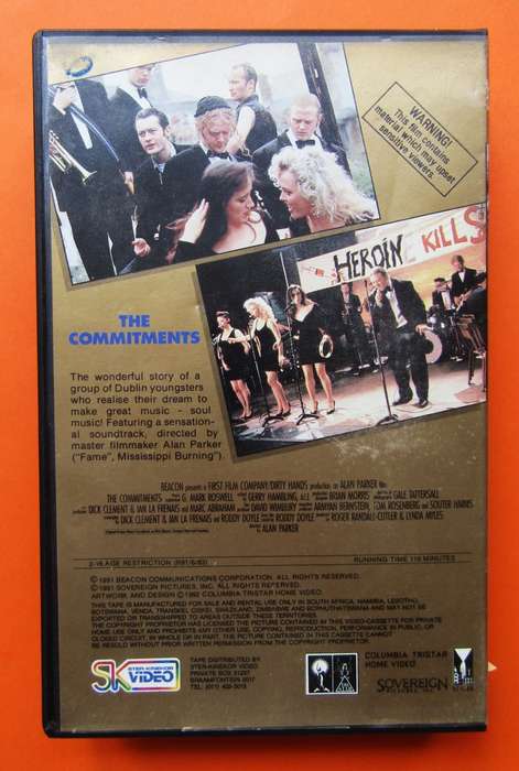 The Commitments - Robert Arkins - Movie VHS Tape (1992)