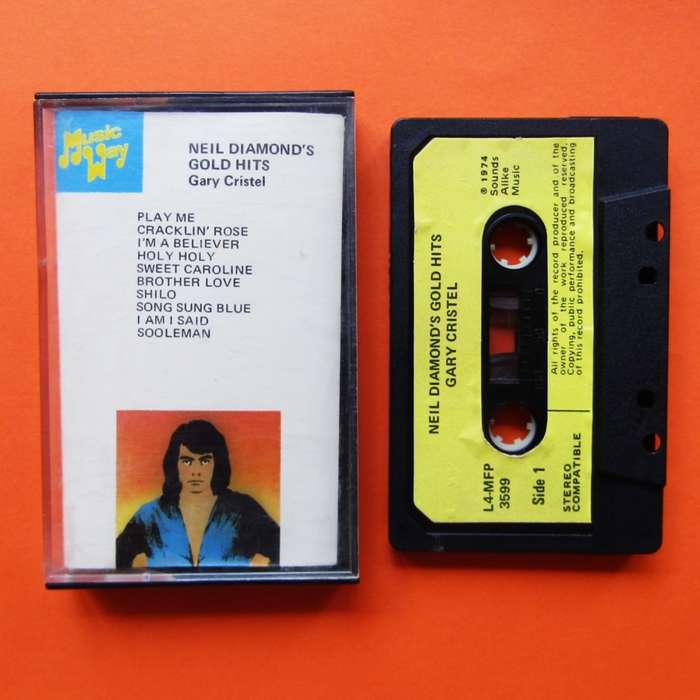 Gary Cristel - Neil Diamond`s Gold Hits - Music Cassette Tape (1974)
