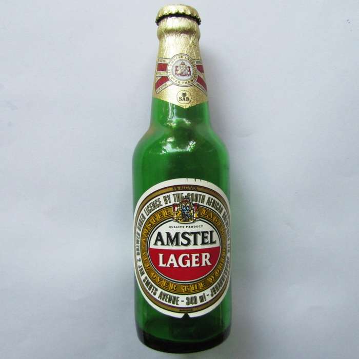 Old Amstel Lager 340ml Beer Bottle with Cap