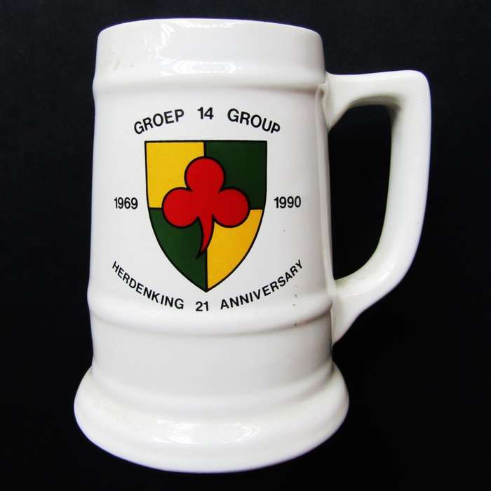 1990 SADF Group 14 Beer Mug