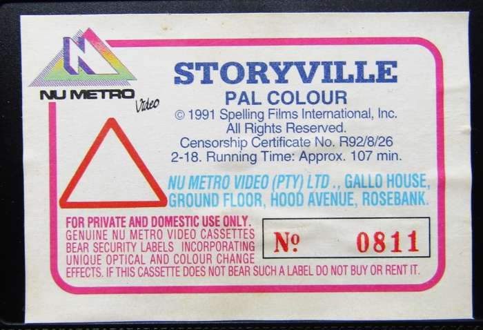 Storyville - James Spader - Movie VHS Tape (1992)
