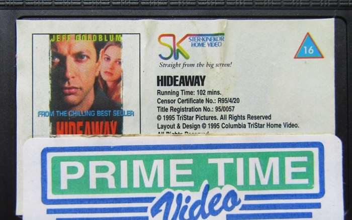 Hideaway - Jeff Goldblum - Movie VHS Tape (1995)