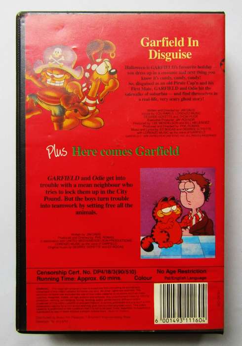 Garfield in Disguise - VHS Video Tape (1990)