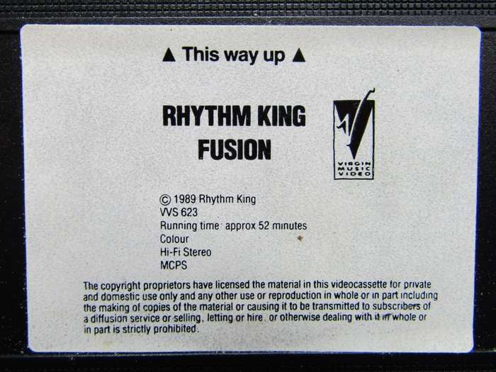 Rhythm King Fusion - S`Express - Dance Music VHS Video Tape (1989)