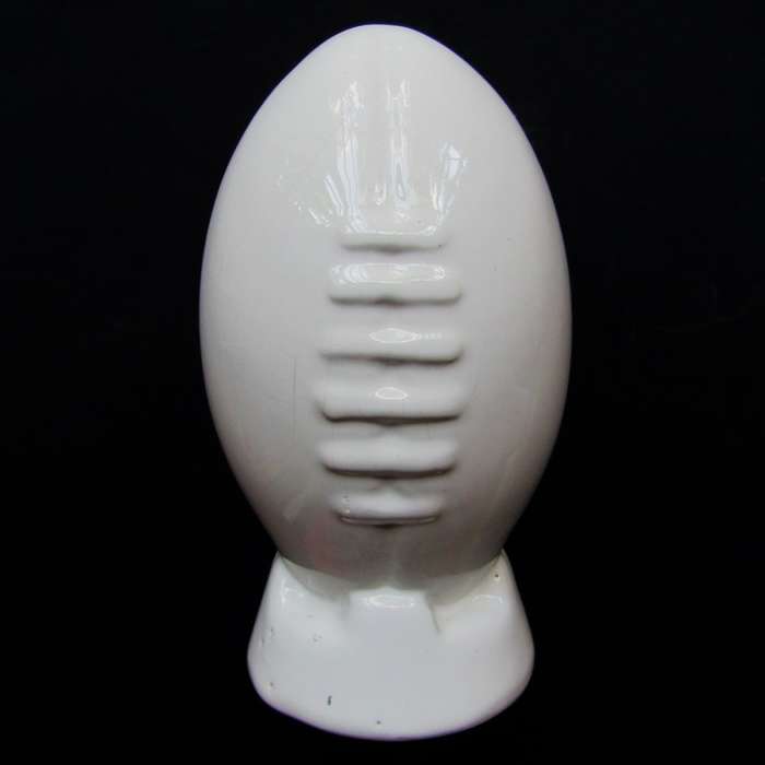Old Ceramic Rugby Ball Shaped Money Box