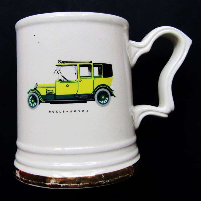 Vintage Rolls Royce 22 Carat Gold Beer Mug