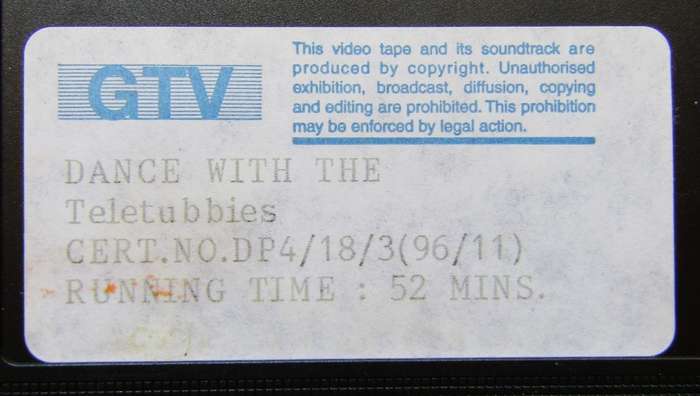 Dance with the Teletubbies - Children`s VHS Tape (1996)
