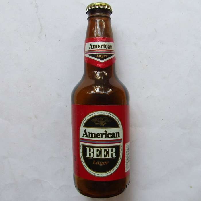 Old American Lager 340ml Beer Bottle with Cap