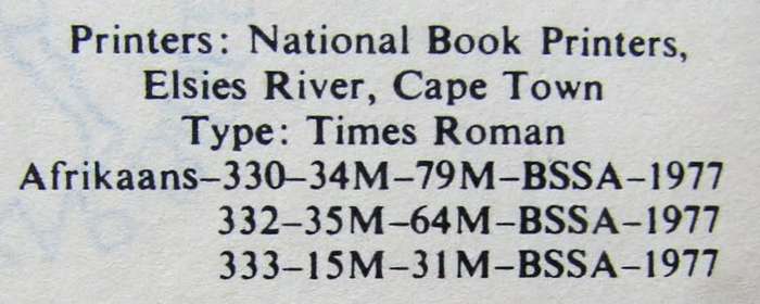 1977 SADF Afrikaans Pocket Bible