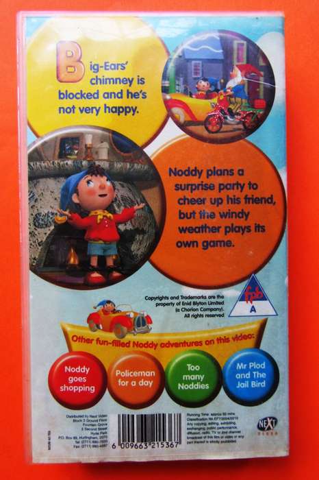 Noddy - Hold on to Your Hat - VHS Video Tape (2004)