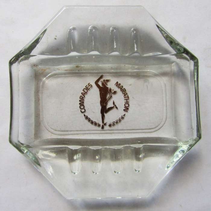 Old Comrades Marathon Glass Ashtray